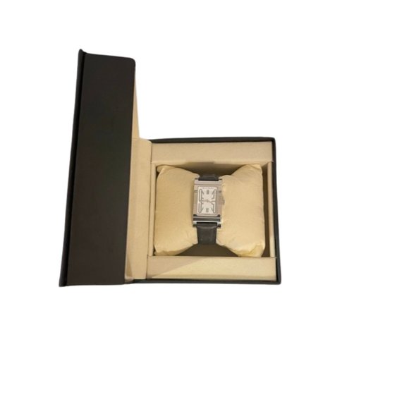 Bulgari Rettangolo Stainless Steel Watch w/Black Bands main image 9